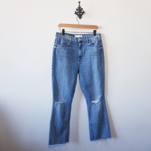 Mother Hustler Ankle Fray Jeans Size 32 - Picture 2 of 7